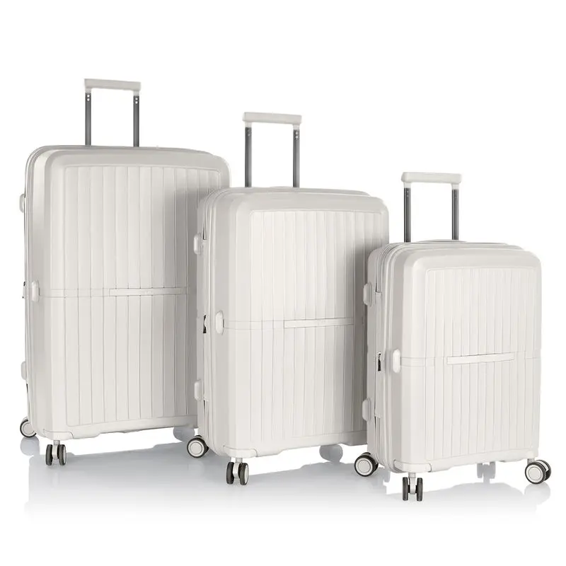 GABRIELLA 3pc Luggage Set, ABS - White