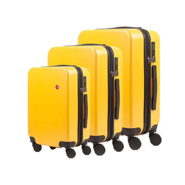 STELLA 3pc Luggage Set, ABS - Yellow