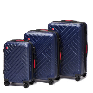 ELLA 3pc Luggage Set, ABS - Navy